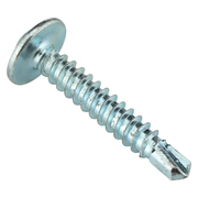 Zoro Select Self-Drilling Screw, #8 x 1 in, Zinc Plated Steel K-Lath Head Phillips Drive, 3000 PK B29580.016.0100