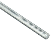 Zoro Select Fully Threaded Rod, 3/4"-10, 6 ft, Steel, Grade A, Zinc Plated Finish U20300.075.7200