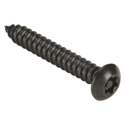 Tamper-Pruf Screws 1-1/4 in Torx Button Tamper Resistant Screw, Steel, Black Oxide Finish, 25 PK 81420