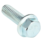 ZORO SELECT Grade 5, 3/8"-16 Flange Bolt, Zinc Plated Steel, 1-1/4 in L, 25 PK U01049.037.0125