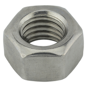 Zoro Select Hex Nut, 5/8"-11, 18-8 Stainless Steel, Not Graded, Plain, 35/64 in Ht, 25 PK U51080.062.0001