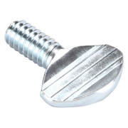 Zoro Select Thumb Screw, 1/4"-20 Thread Size, Spade, Zinc Plated Steel, 0.48 to 0.52 in Head Ht, 1/2 in Lg TSI0250050P0-025P