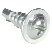 Zoro Select Self-Drilling Screw, #8 x 1/2 in, Zinc Plated Steel K-Lath Head Phillips Drive, 200 PK U29580.016.0050