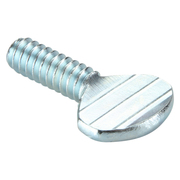 ZORO SELECT Thumb Screw, #10-24 Thread Size, Spade, Zinc Plated Steel, 0.36 to 0.39 in Head Ht, 1/2 in Lg TSI-100050P0-025P