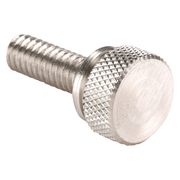 ZORO SELECT Thumb Screw, 1/4"-20 Thread Size, Plain 18-8 Stainless Steel, 1/4 in Head Ht, 3/4 in Lg, 5 PK WFTSSS20