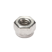 Zoro Select Nylon Insert Lock Nut, 1/4"-20, 316 Stainless Steel, Not Graded, Plain, 5/16 in Ht, 50 PK U55730.025.0001