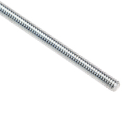 Zoro Select Fully Threaded Rod, 10-24, 6 ft, Steel, Grade A, Zinc Plated Finish U20300.019.7200