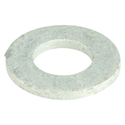 Zoro Select Flat Washer, Fits Bolt Size 1/2" , Steel Hot Dipped Galvanized Finish, 50 PK FWI5050GUSA-050BX