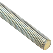 Zoro Select Fully Threaded Rod, 3/4"-10, 10 ft, Steel, Grade A, Zinc Plated Finish U20300.075.8888