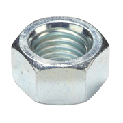 Zoro Select Hex Nut, 3/4"-10, Steel, Grade 5, Zinc Plated, 41/64 in Ht, 20 PK U01300.075.0001
