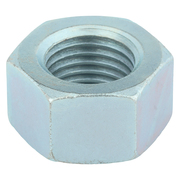 Zoro Select Hex Nut, 1-1/2"-6, Steel, Grade 5, Zinc Plated, 1-9/32 in Ht, 5 PK U01300.150.0001