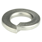 Zoro Select Split Lock Washer, For Screw Size 1/4 in Stainless Steel, Plain Finish, 50 PK U51450.025.0001