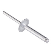 Zoro Select Blind Rivet, Large Flanged Head, 3/16 in Dia., 1-13/64 in L, Aluminum Body, 250 PK U33191.018.0616