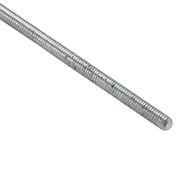 Zoro Select Fully Threaded Rod, 8-32, 12 in, Steel, Grade A, Zinc Plated Finish U20300.016.1200