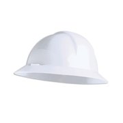 Honeywell North Full Brim Hard Hat, Type 2, Class E, Ratchet (6-Point), White A119R010000