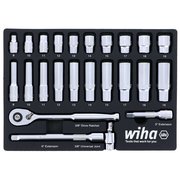 Wiha Professional Socket Tray 3/8" Drive 24pc 33795