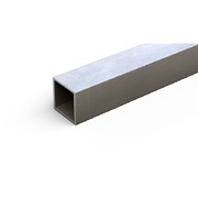 Zoro Select Aluminum Square Tube, Aluminum, 6061 Alloy Type, 1 5/8 in, 1 ft L. 9724_12_0