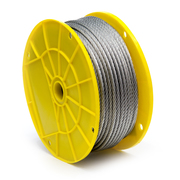 Kingchain 1/4 in. x 250 ft. Galvanized Aircraft Cable - 7x19 Construction 504902