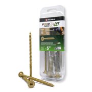 PWR DRIVE 5/16-inch x 5-inch CST Torx Star Drive General Construction Structural Screws, 10PK FTC17GO5165MR