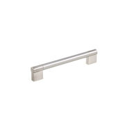 Richelieu Hardware 6-5/16 in. (160 mm) Center-to-Center Brushed Nickel Contemporary Drawer Pull BP527160195