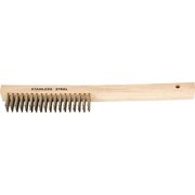TOUGH GUY, Curved Handle, Stainless Steel, Scratch Brush - 1VAG2