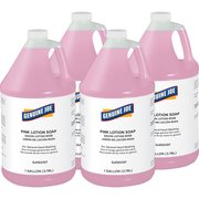 Global Industrial Liquid Hand Soap, Case of Four 1 Gallon Bottles, Pink