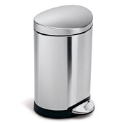 simplehuman 115 Liter / 30 Gallon Bullet Open Top Trash Can Commercial  Grade Heavy Gauge, Brushed Stainless Steel