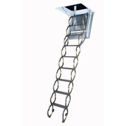 Louisville AA2210 Attic Ladder, Aluminum, 12 in. W