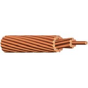 Bare Copper Wire, Buss Wire, 14 AWG, 25' Length, 0.0641 Diameter, Natural