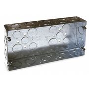 Raco Electrical Box, 60 cu in, Gang Box, 3 Gangs, Galvanized steel 952