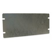 Raco Electrical Box Cover, Square Box, 3 Gangs, Galvanized Steel, Blank 845