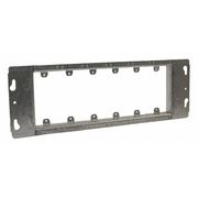 Raco Electrical Box Cover, Square Box, 6 Gangs, Galvanized Steel, Blank 825