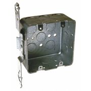Raco Electrical Box, 30.3 cu in, Handy Box, 2 Gangs, Galvanized Steel 681