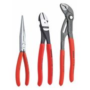 Knipex 3 Piece Kraft 2 Plastic Grip Plier Set Dipped Handle 00 20 08 US2