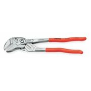 Knipex 12 in Knipex Cobra Straight Jaw Plier Wrench Smooth, Plastic Grip 86 03 300 SBA