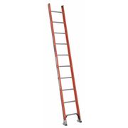 Werner 10 ft. Straight Ladder, Fiberglass, 10 Steps, 300 lb Load Capacity D6210-1