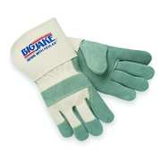 Mcr Safety Leather Palm Gloves, L, Gray, PR 1710L