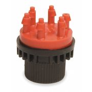 Rain Bird Six Outlet Emitter, Red/Black, Plastic MANIF2-1PK