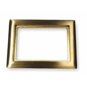Hubbell Wiring Device-Kellems Electrical Box Cover, 2 Gangs, Rectangular, Brass SB3084