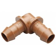 Rain Bird Elbow, 1/2 In. Tubing, Brown, Plastic, PK4 BE50/4PKS