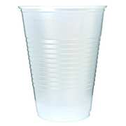 Zoro Select Disposable Cold Cup 16 oz. Translucent, Plastic, Pk1000 RK16