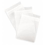 Zoro Select Reclosable Poly Bag Zipper Seal 3" x 2", 2 mil, Clear, Pk100 2EWP8