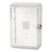 Zoro Select Universal Thermostat Guard, Off-White, Plastic 2E999