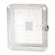 Zoro Select Universal Thermostat Guard, Off-White, Plastic 2E430