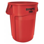 Rubbermaid Commercial BRUTE Trash Can, Round, 44 gal Capacity, 24 in W, 31 1/2 in H, Red FG264360RED