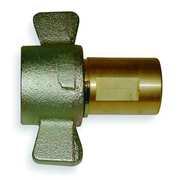 Aeroquip Hydraulic Quick Connect Hose Coupling, Brass Body, Thread-to-Connect Lock, 3/4"-14 Thread Size 5100-S5-12B