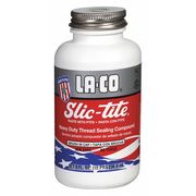 La-Co Pipe Thread Sealant 9.6 fl oz, Brush-Top Can, Slic-Tite, White, Paste 42019