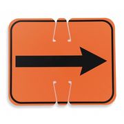 Zoro Select Traffic Cone Sign, 10 1/2 in H, 12 3/4 in W, 03-550-2WA 03-550-2WA