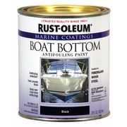 Rust-Oleum Boat Bottom Antifouling Paint, Blk, Alkyd 207012