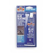 Permatex RTV Silicone Gasket Maker, Sensor-Safe Blue, 3 oz, Tube, Blue 80022